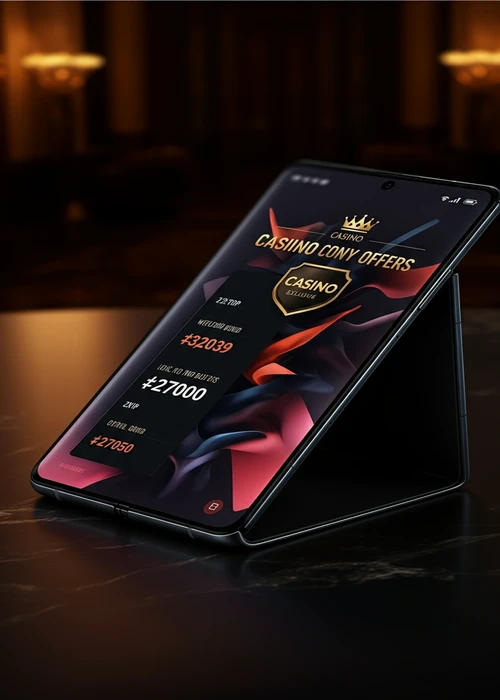 Aperçu du lobby du casino Vipzino avec divers jeux et bonus